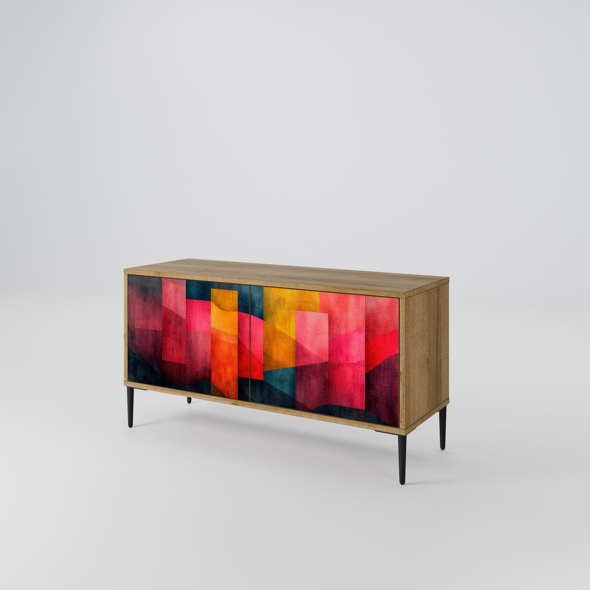 COLORFUL SOUNDS Mueble de TV Compacto de 2 puertas