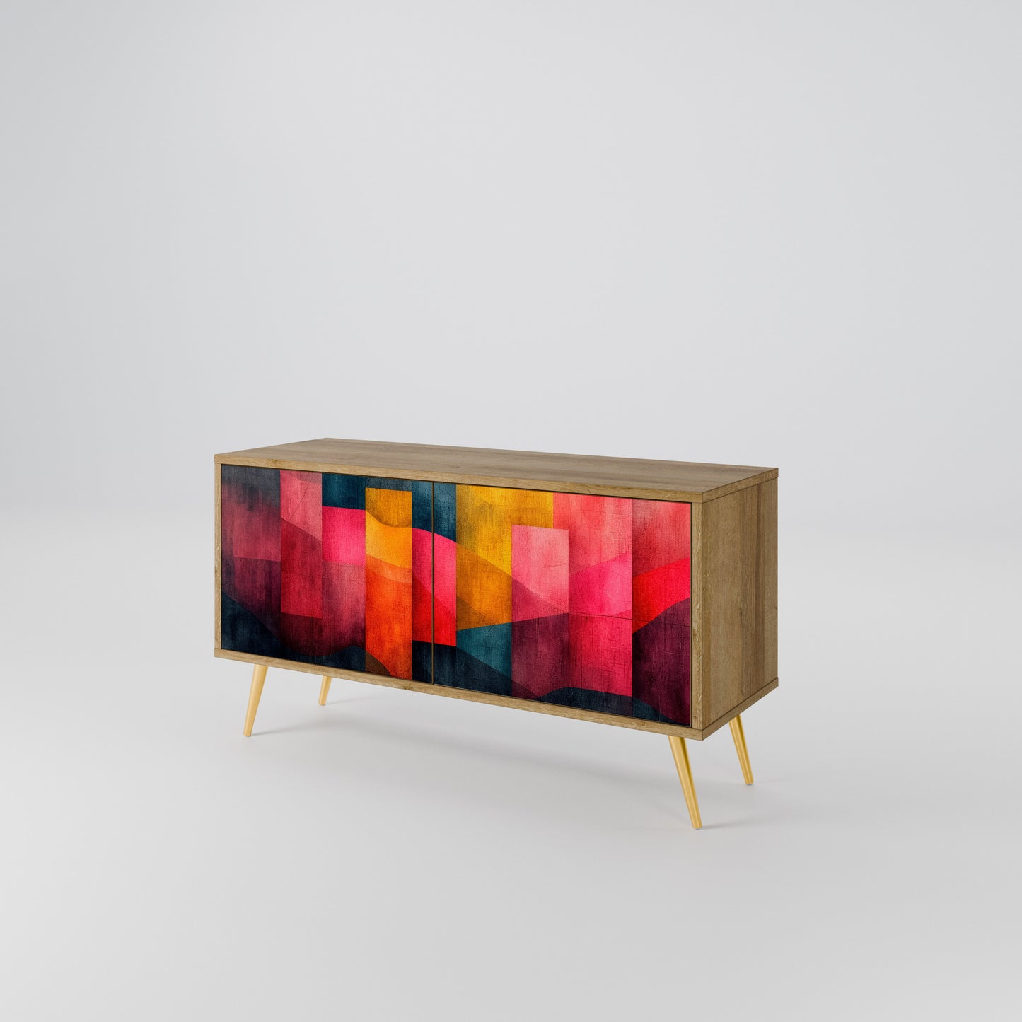 COLORFUL SOUNDS Mueble de TV Compacto de 2 puertas