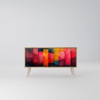COLORFUL SOUNDS Mueble de TV Compacto de 2 puertas