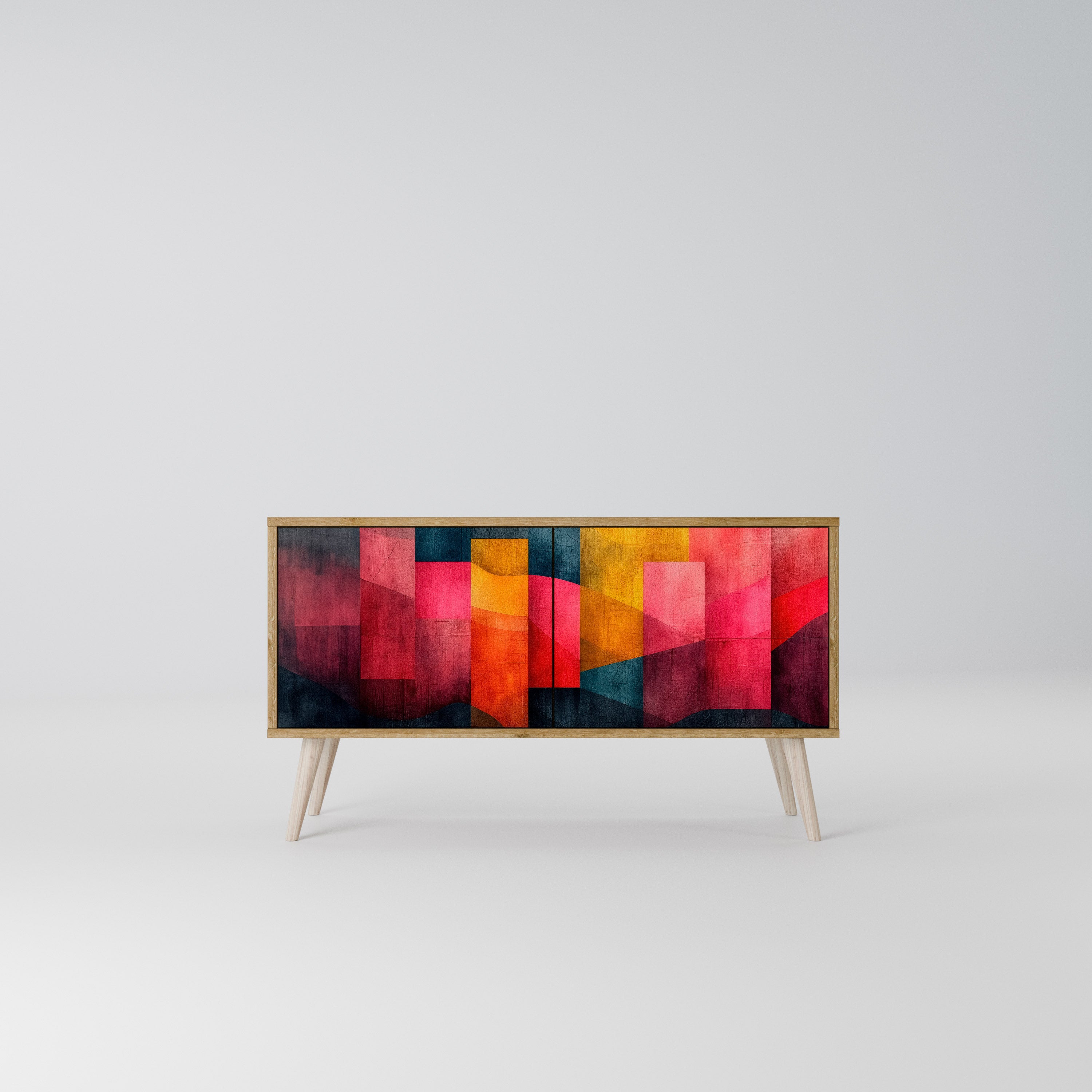 COLORFUL SOUNDS Mueble de TV Compacto de 2 puertas