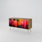 COLORFUL SOUNDS Mueble de TV Compacto de 2 puertas