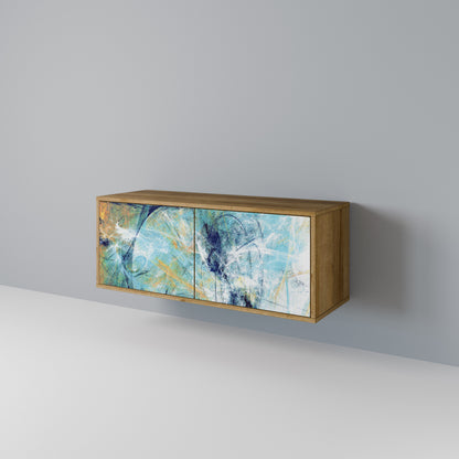 ABSTRACT THOUGHTS Mueble de TV Compacto de 2 puertas