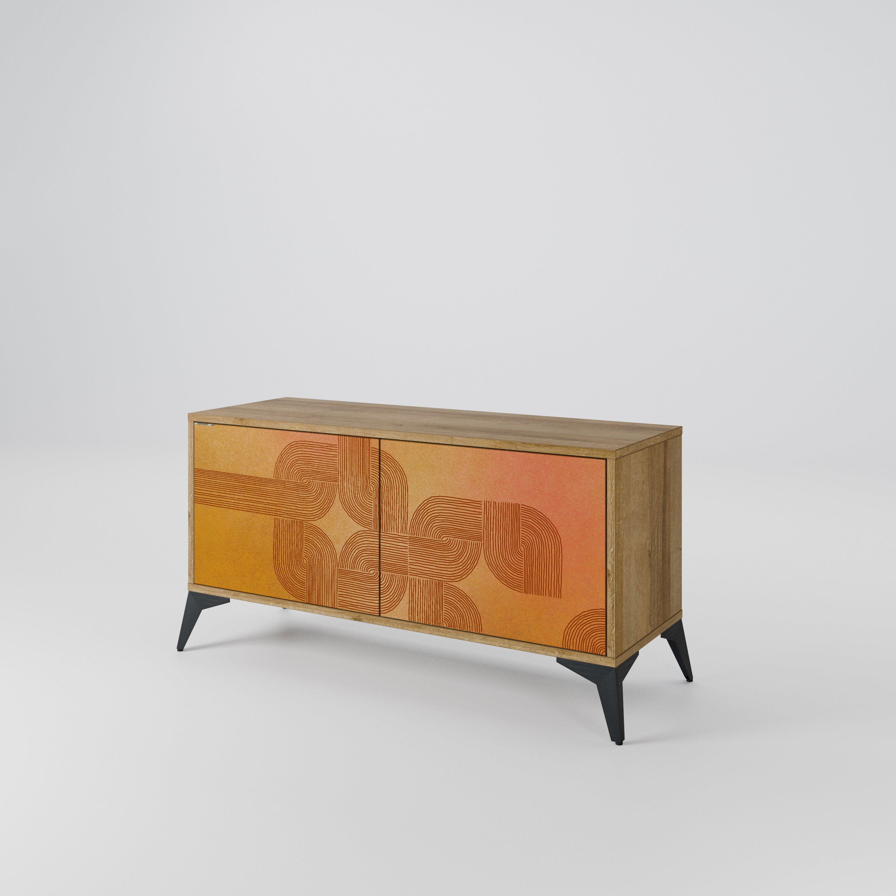 STRENGTHENING RELATION Mueble de TV Compacto de 2 puertas