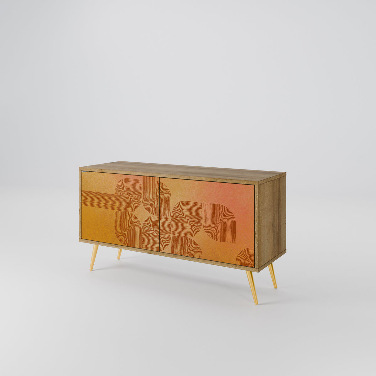 STRENGTHENING RELATION Mueble de TV Compacto de 2 puertas