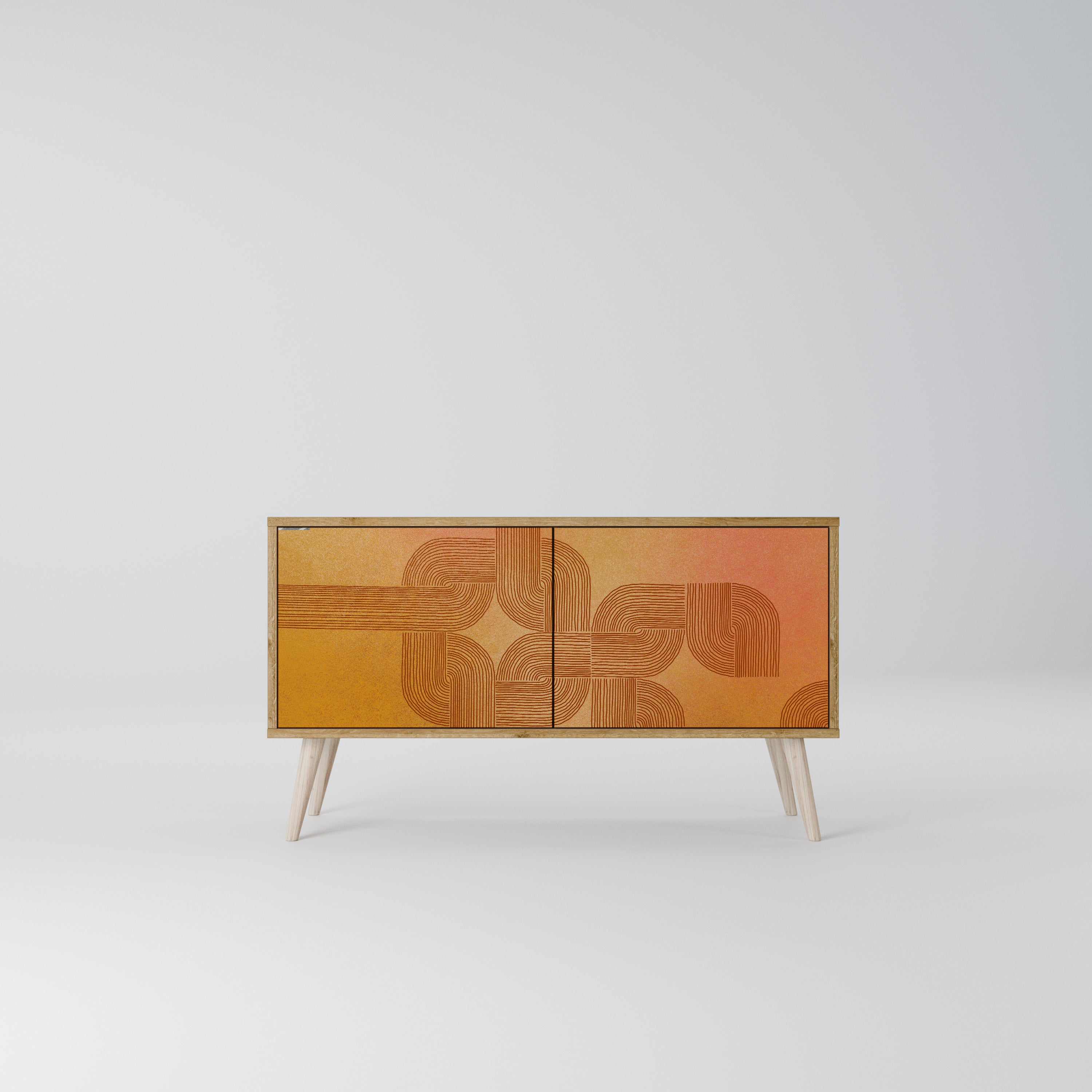 STRENGTHENING RELATION Mueble de TV Compacto de 2 puertas