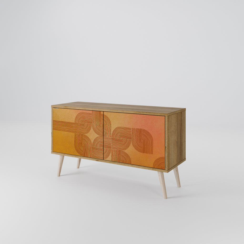 STRENGTHENING RELATION Mueble de TV Compacto de 2 puertas