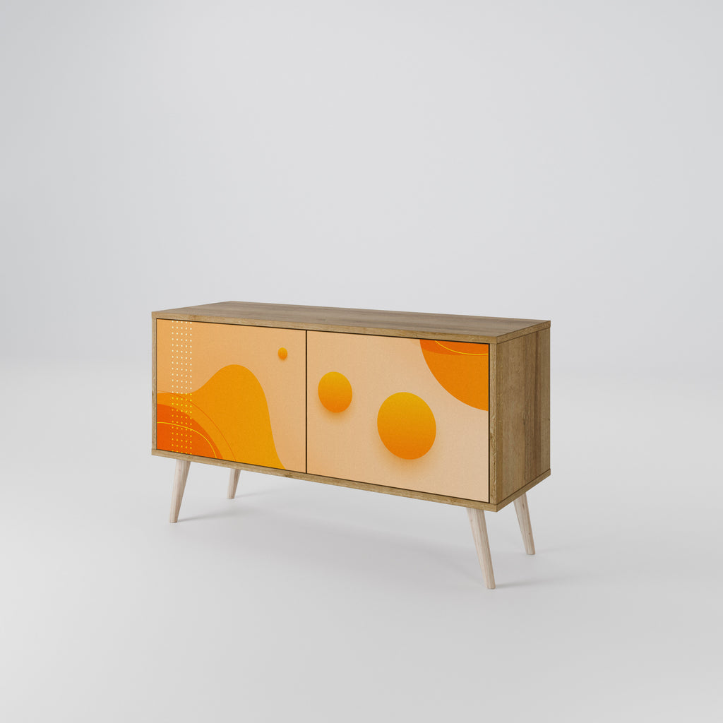 ORANGE ARRANGEMENT Compact 2-Door TV Cabinet