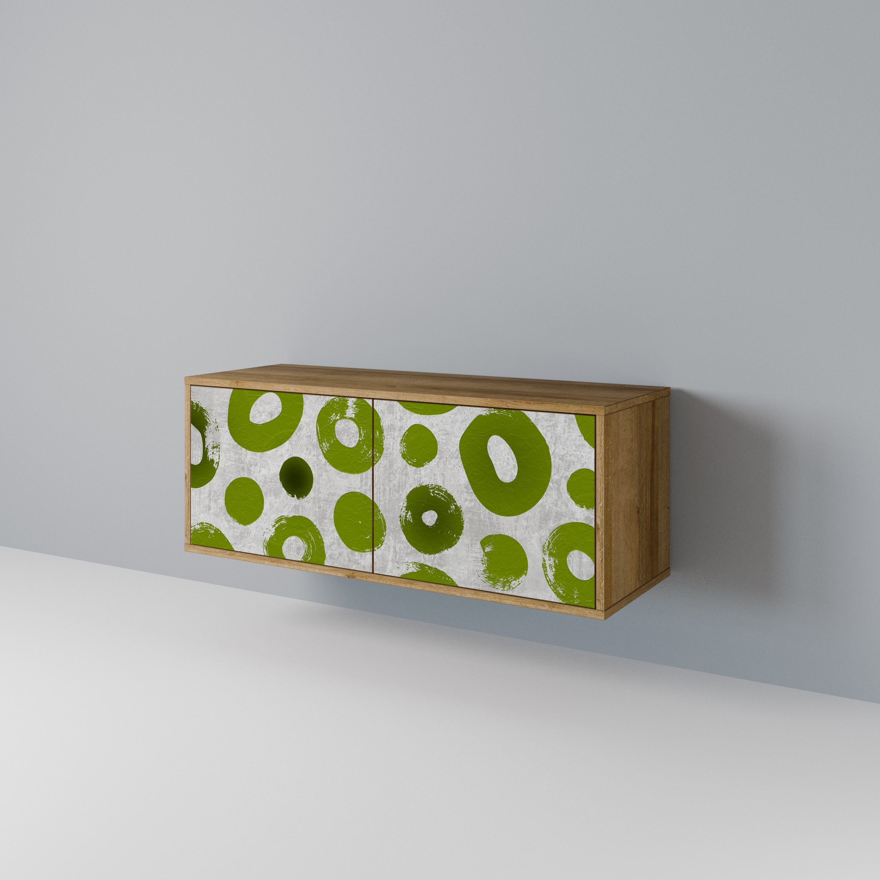 GREEN RHAPSODY Mueble de TV Compacto de 2 puertas