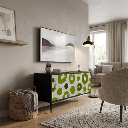 GREEN RHAPSODY Mueble de TV Compacto de 2 puertas