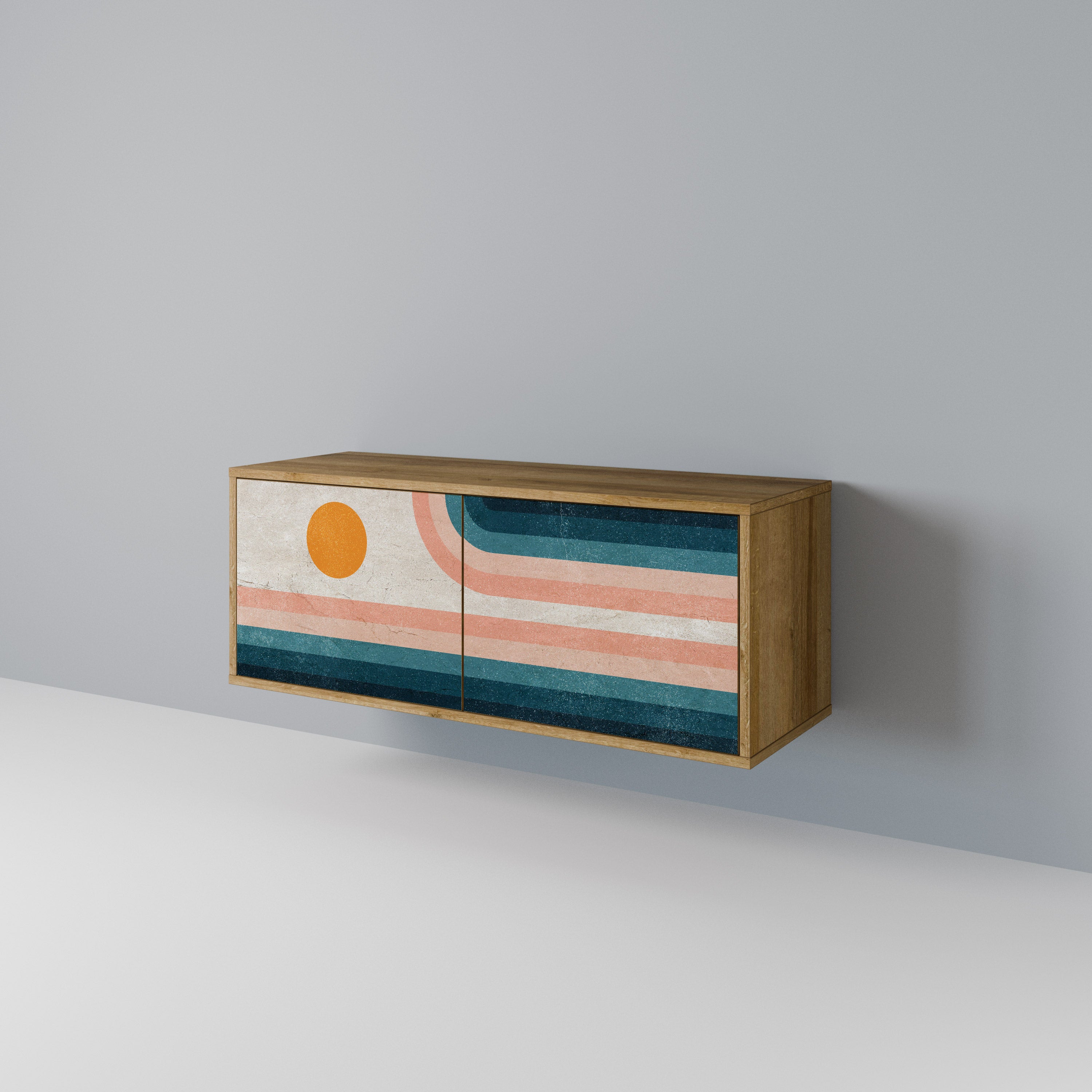 TWO HALVES Mueble de TV Compacto de 2 puertas