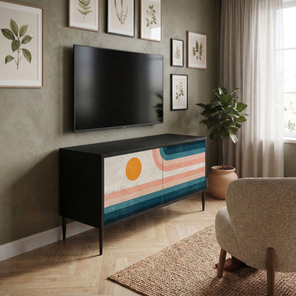 TWO HALVES Mueble de TV Compacto de 2 puertas