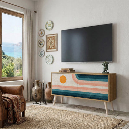 TWO HALVES Mueble de TV Compacto de 2 puertas
