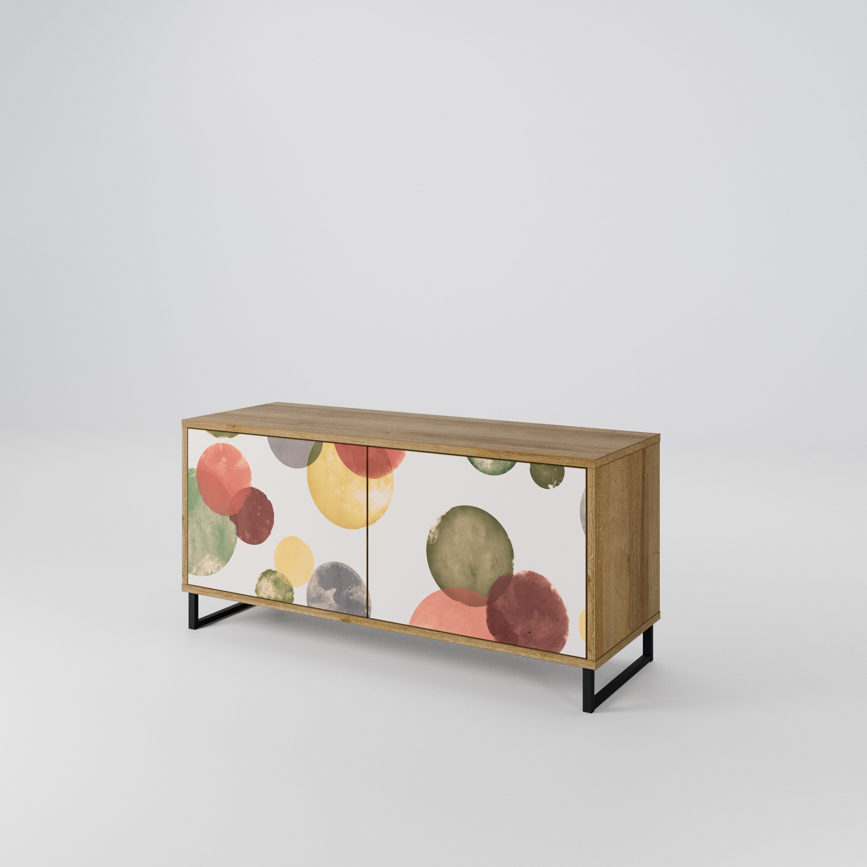 FLEETING HAPPINESS Mueble de TV Compacto de 2 puertas