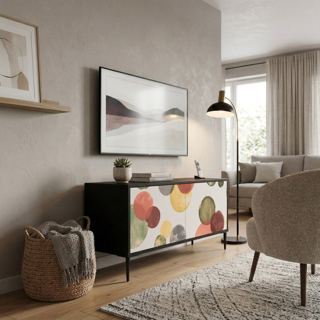 FLEETING HAPPINESS Mueble de TV Compacto de 2 puertas