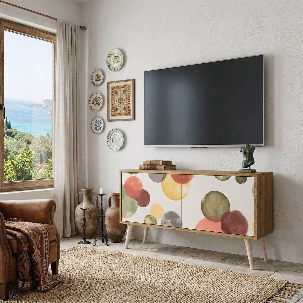 FLEETING HAPPINESS Mueble de TV Compacto de 2 puertas