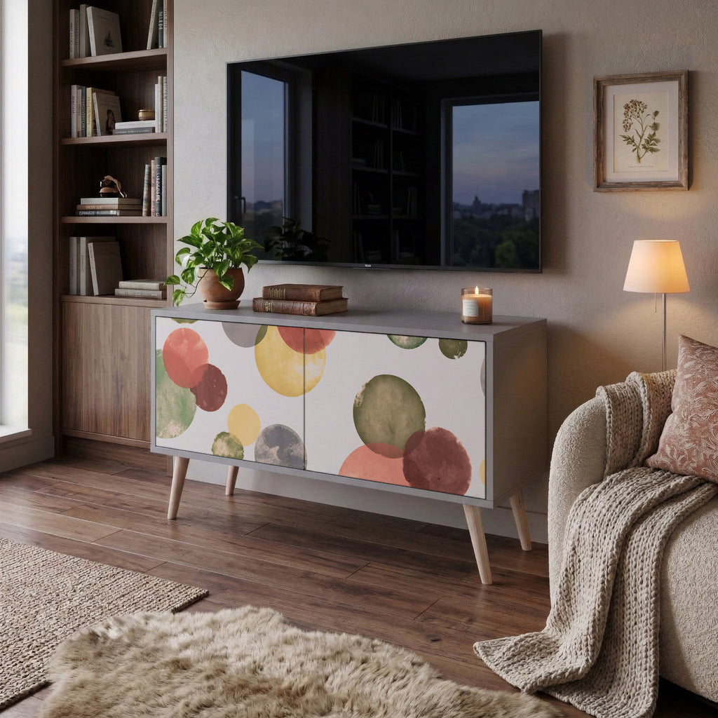 FLEETING HAPPINESS Mueble de TV Compacto de 2 puertas