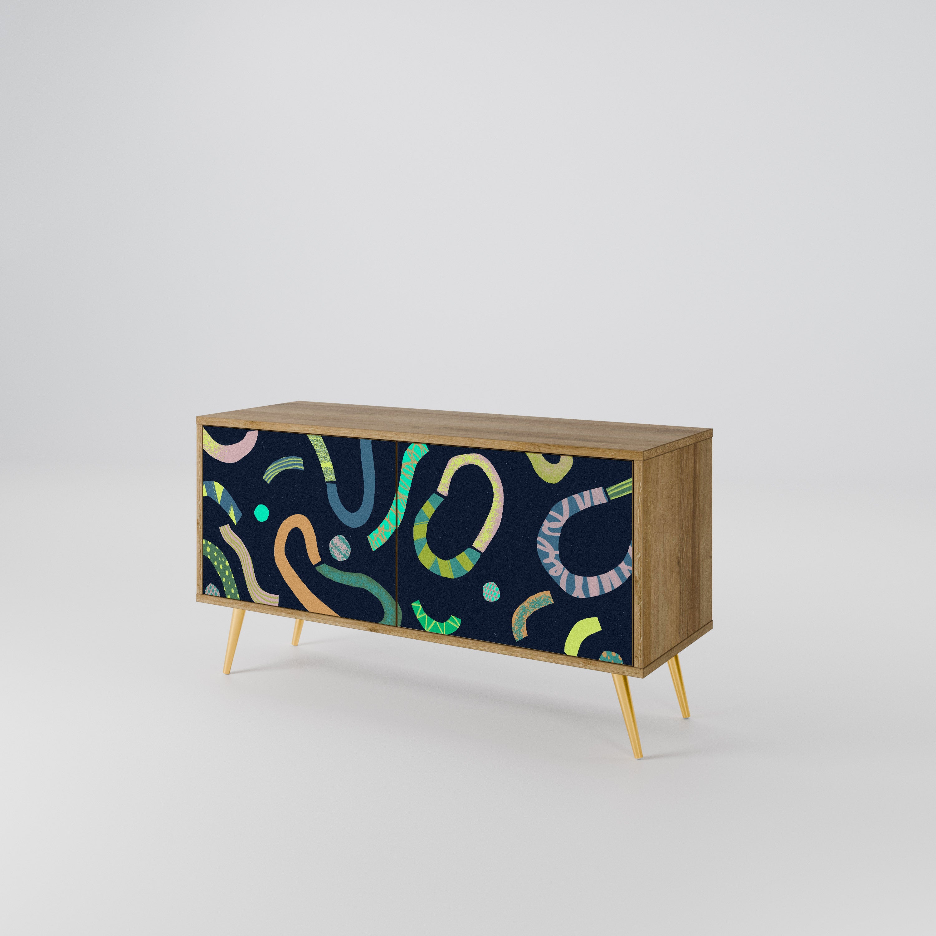 CONTRAST DANCE Mueble de TV Compacto de 2 puertas