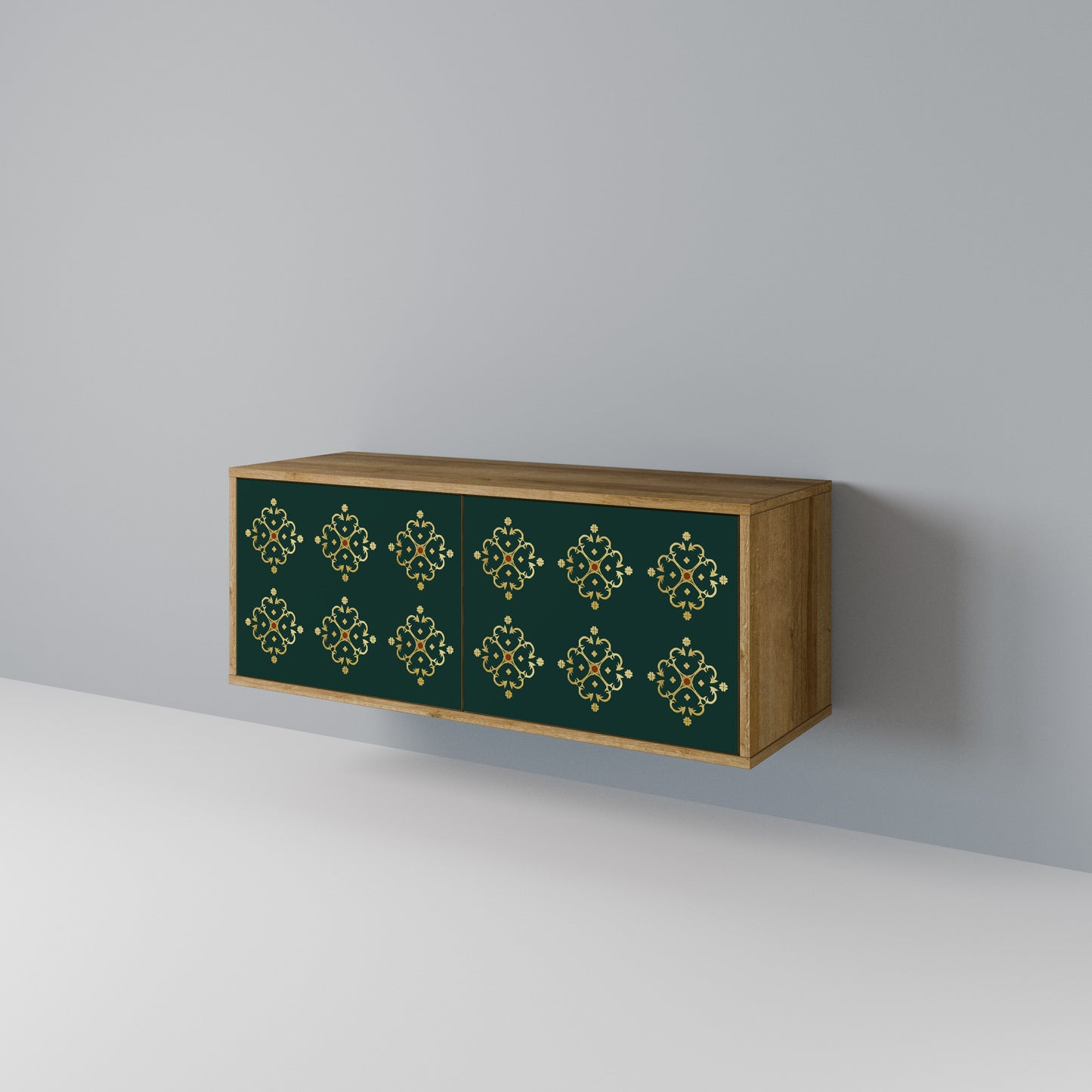 ROYAL MEDALLION Mueble de TV Compacto de 2 puertas
