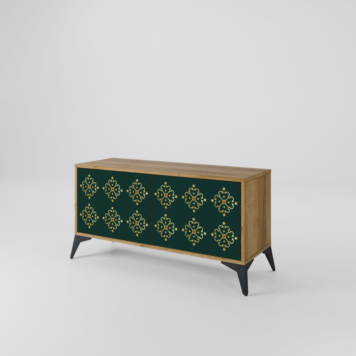 ROYAL MEDALLION Mueble de TV Compacto de 2 puertas