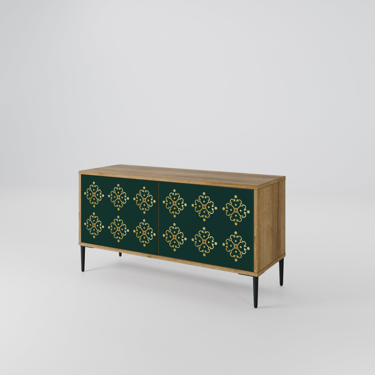 ROYAL MEDALLION Mueble de TV Compacto de 2 puertas