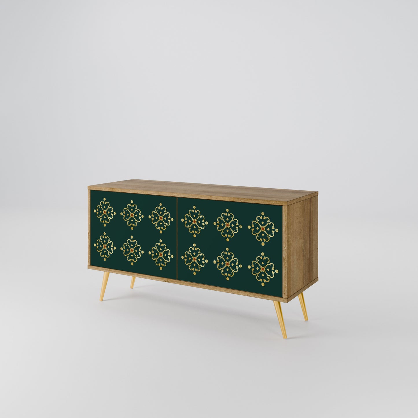 ROYAL MEDALLION Mueble de TV Compacto de 2 puertas