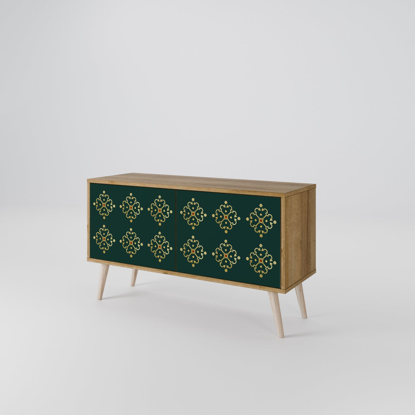 ROYAL MEDALLION Mueble de TV Compacto de 2 puertas