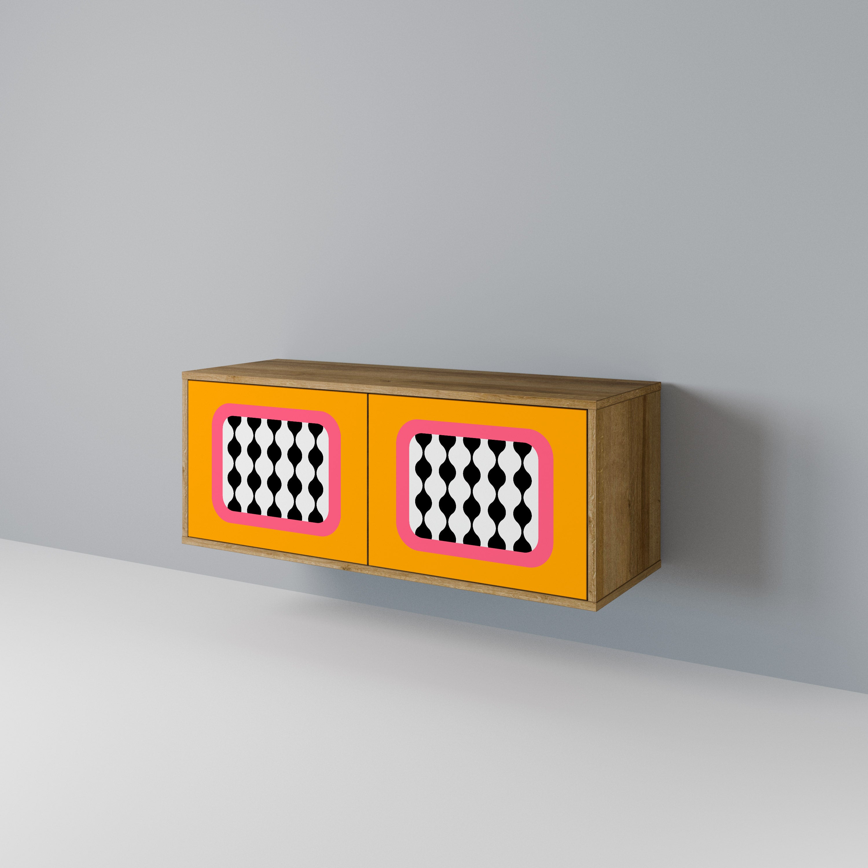 TEARS IN HEAVEN Mueble de TV Compacto de 2 puertas