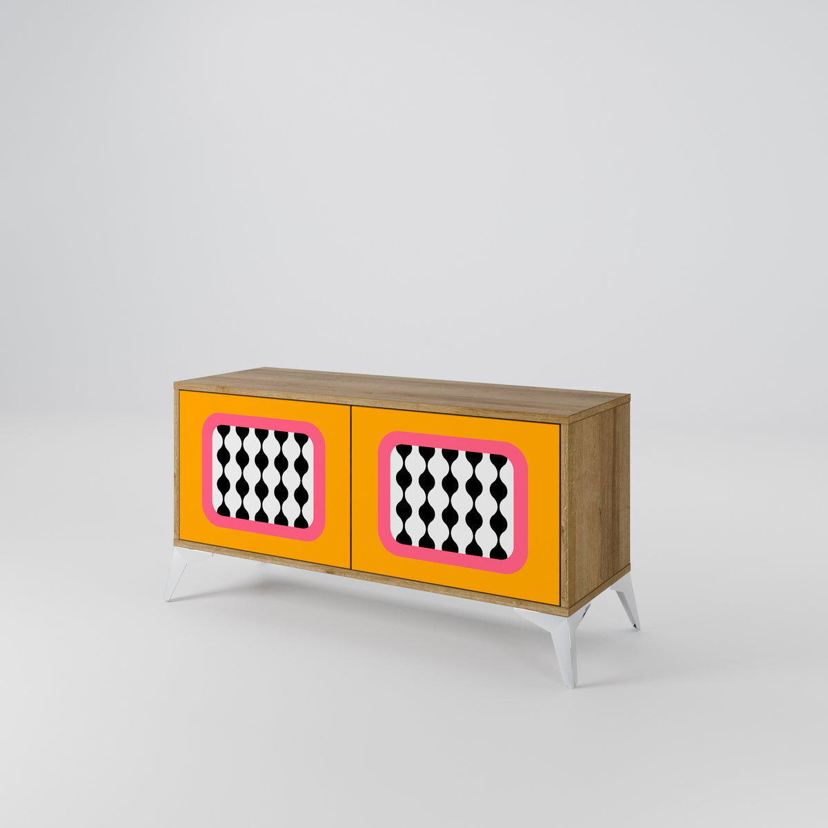 TEARS IN HEAVEN Mueble de TV Compacto de 2 puertas