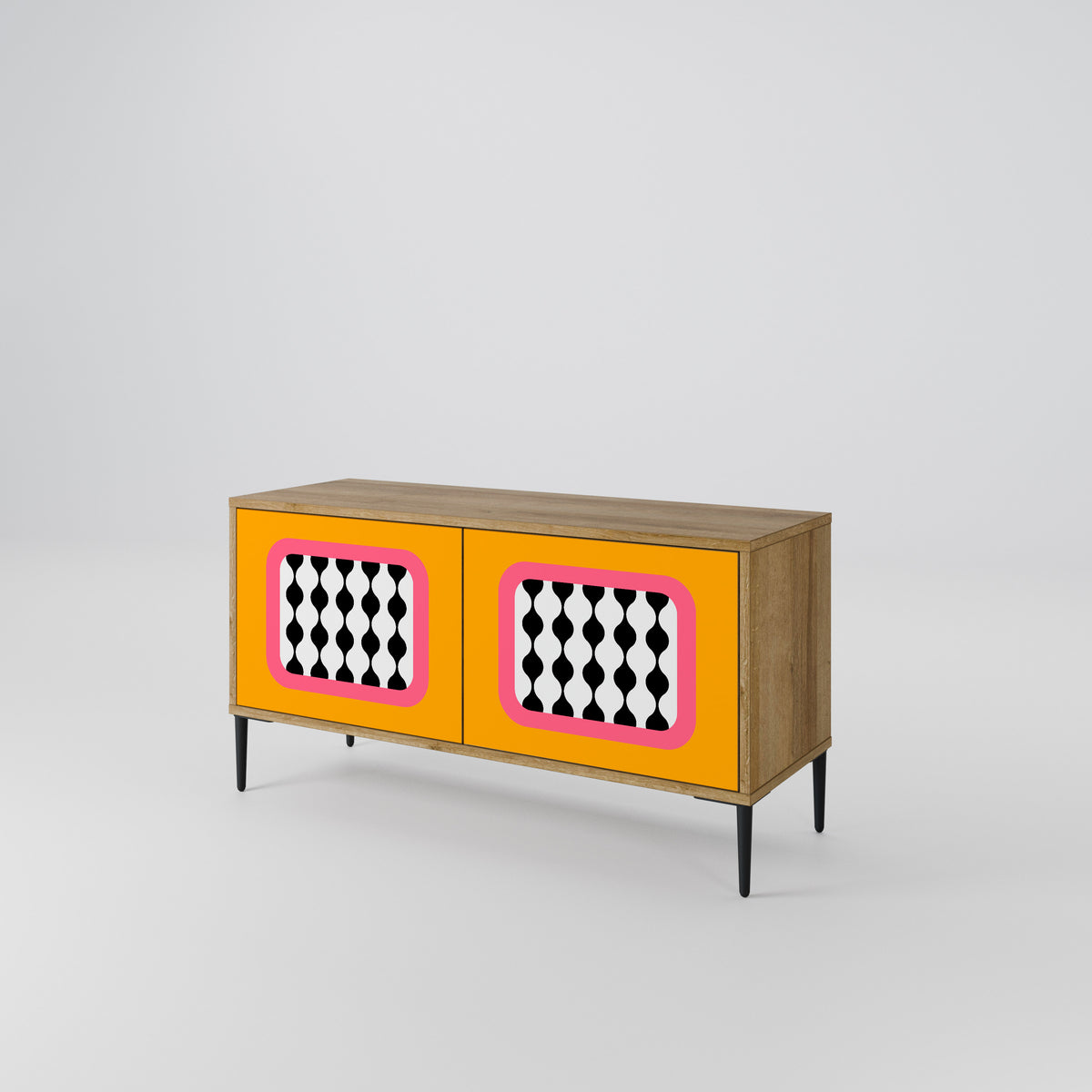 TEARS IN HEAVEN Mueble de TV Compacto de 2 puertas