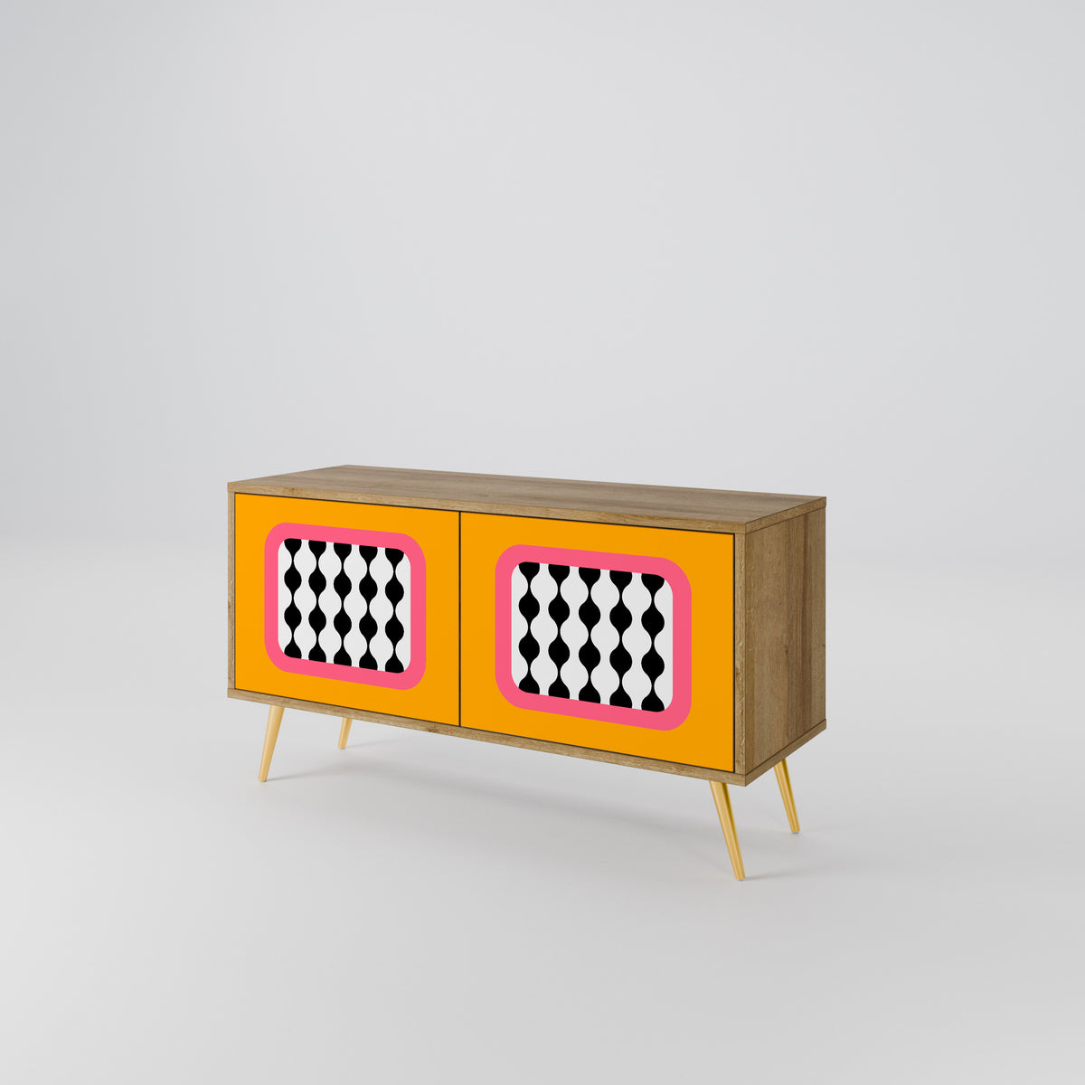 TEARS IN HEAVEN Mueble de TV Compacto de 2 puertas