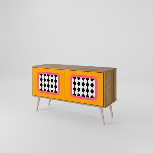 TEARS IN HEAVEN Mueble de TV Compacto de 2 puertas