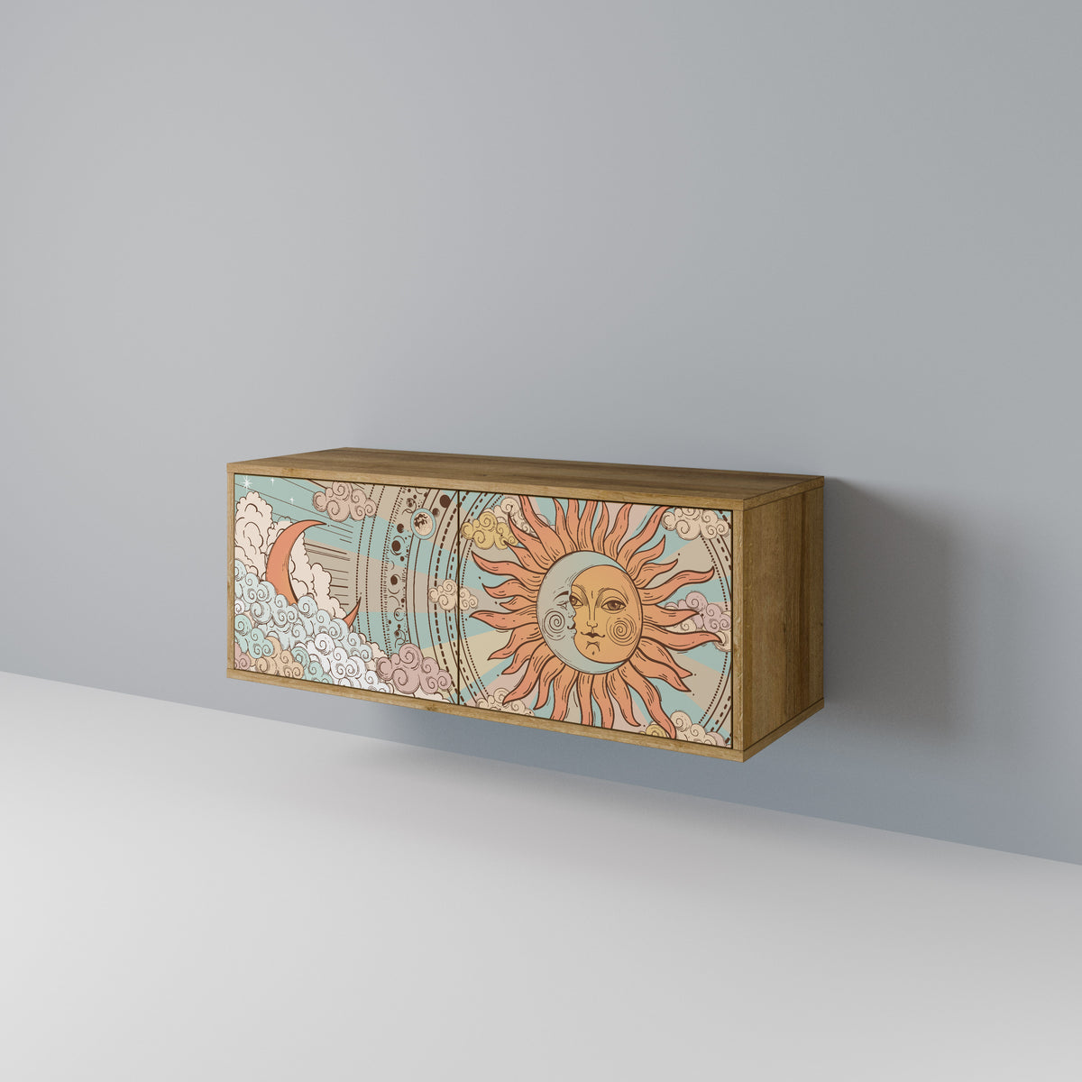 MYSTICAL STRUCTURE Mueble de TV Compacto de 2 puertas