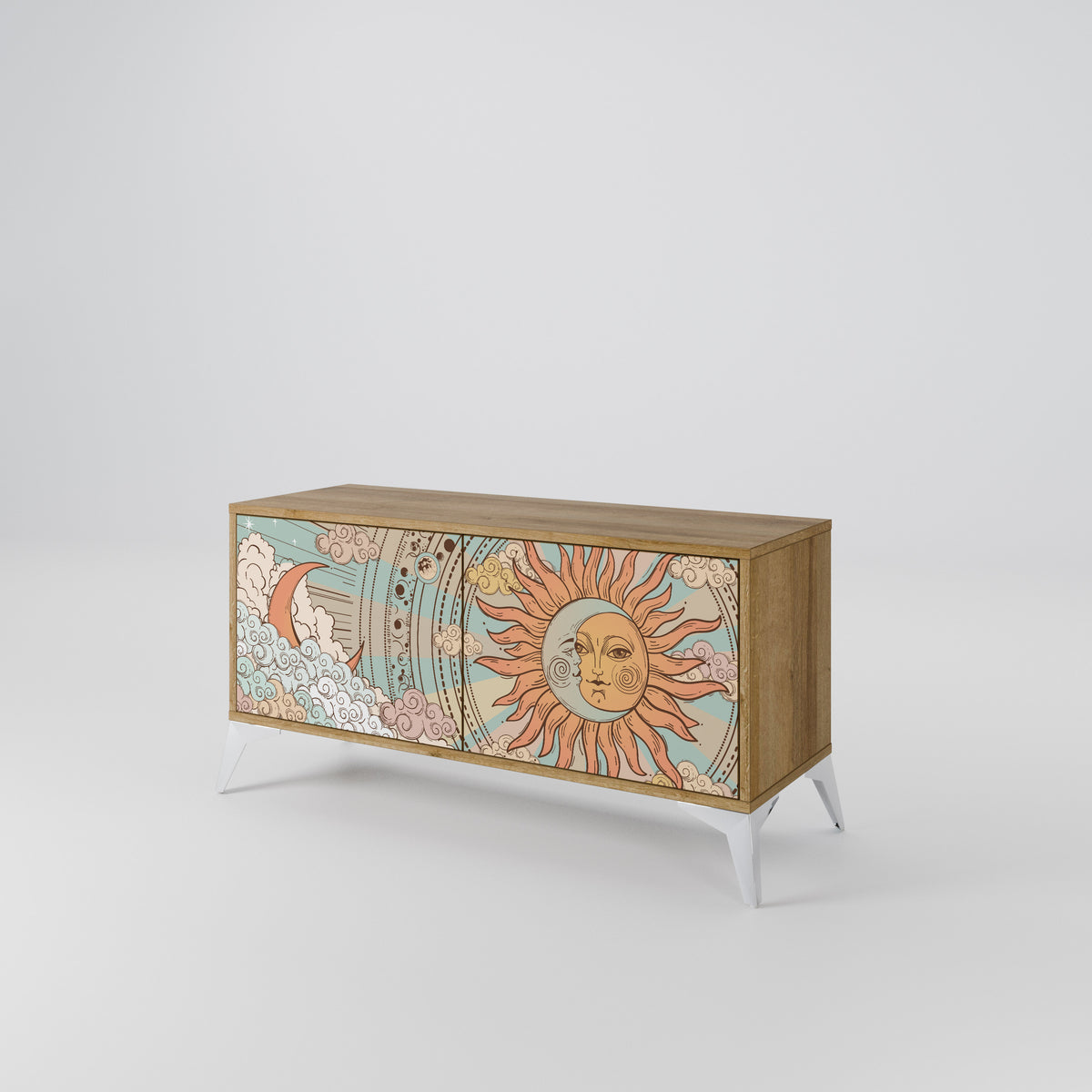 MYSTICAL STRUCTURE Mueble de TV Compacto de 2 puertas