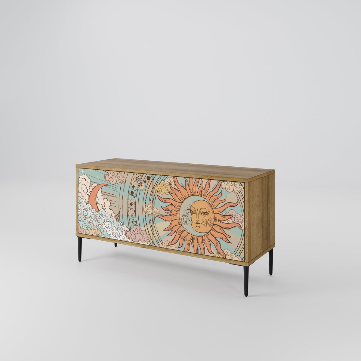 MYSTICAL STRUCTURE Mueble de TV Compacto de 2 puertas