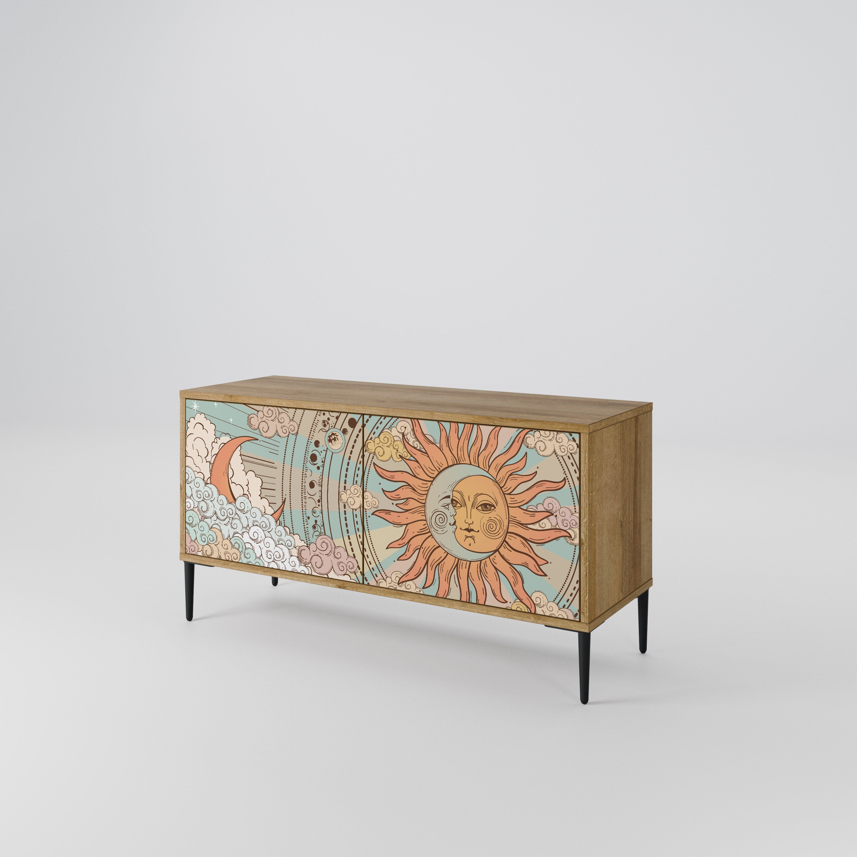 MYSTICAL STRUCTURE Mueble de TV Compacto de 2 puertas