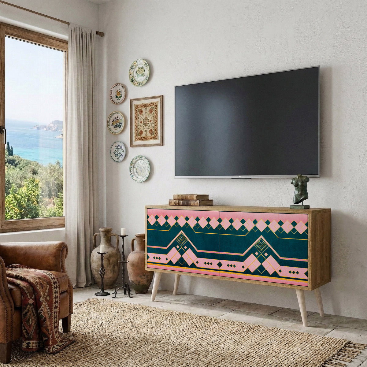 ROYAL COMPOSITION Mueble de TV Compacto de 2 puertas