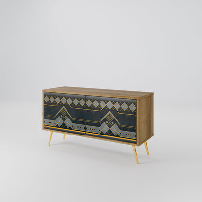 ROYAL ORDINARINESS Mueble de TV Compacto de 2 puertas