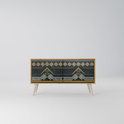 ROYAL ORDINARINESS Mueble de TV Compacto de 2 puertas