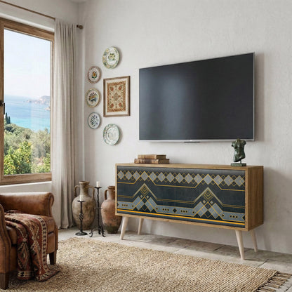 ROYAL ORDINARINESS Mueble de TV Compacto de 2 puertas