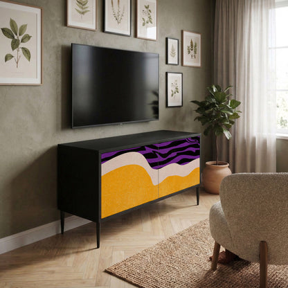 INDEPENDENT BORDER Mueble de TV Compacto de 2 puertas