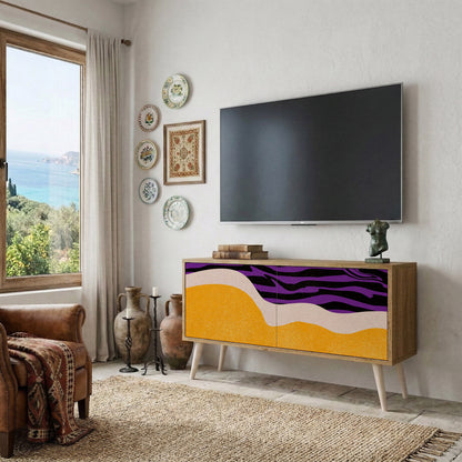 INDEPENDENT BORDER Mueble de TV Compacto de 2 puertas