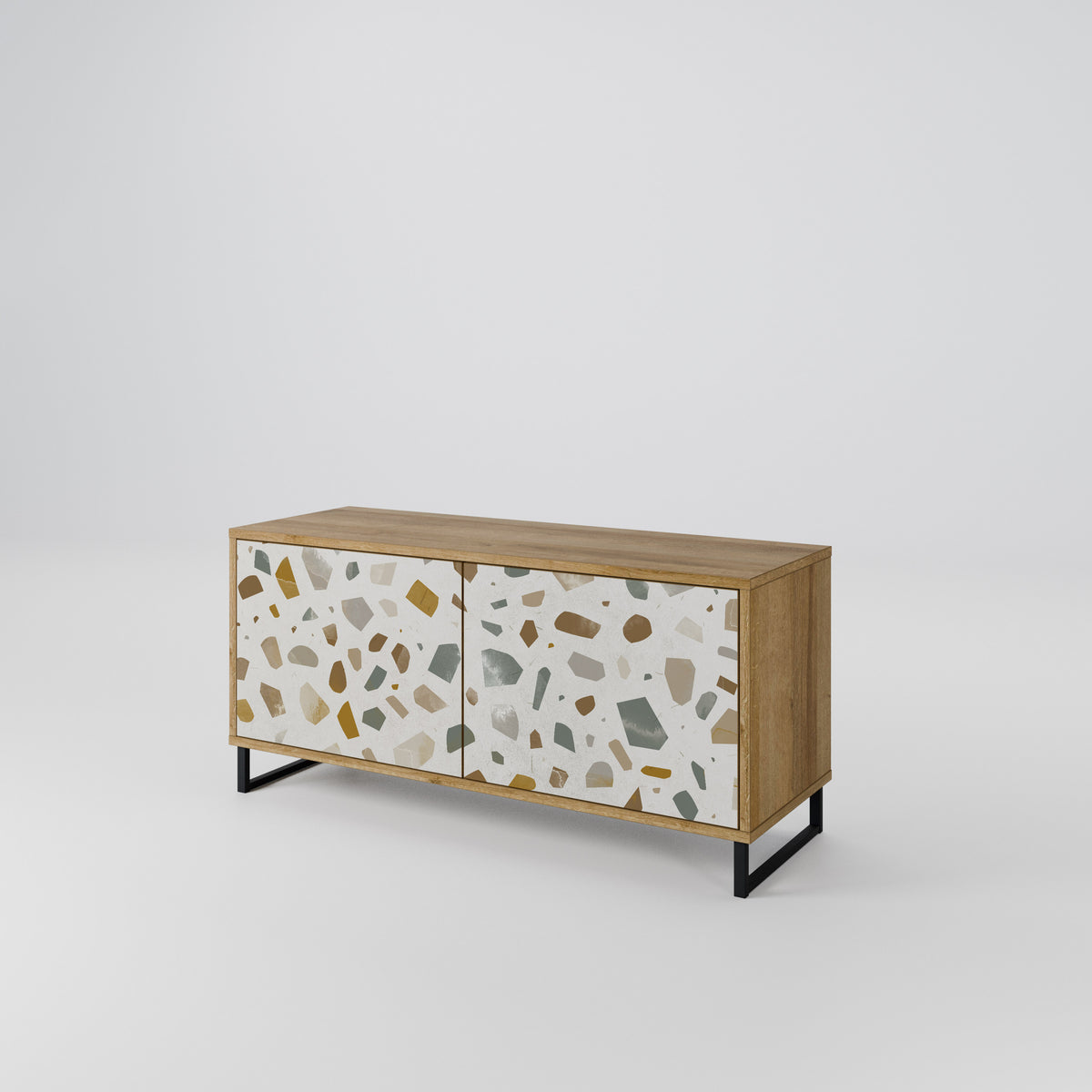 PIECES OF TOMORROW Mueble de TV Compacto de 2 puertas