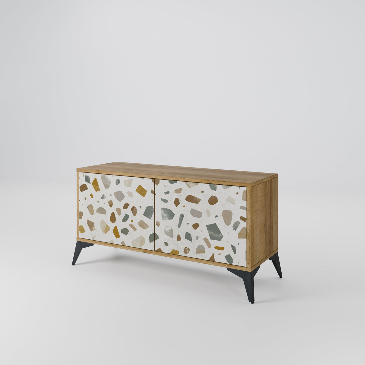 PIECES OF TOMORROW Mueble de TV Compacto de 2 puertas