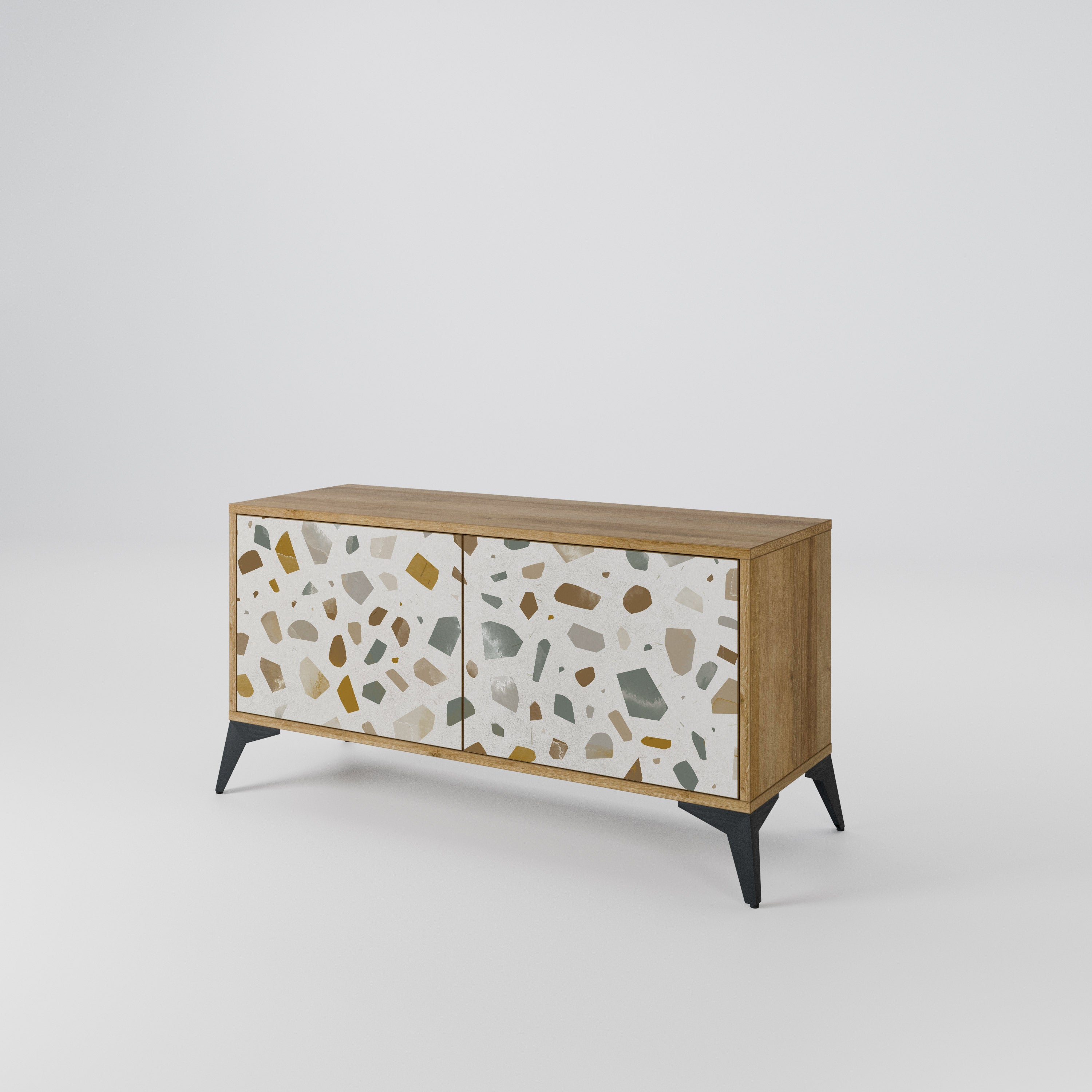 PIECES OF TOMORROW Mueble de TV Compacto de 2 puertas