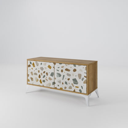 PIECES OF TOMORROW Mueble de TV Compacto de 2 puertas