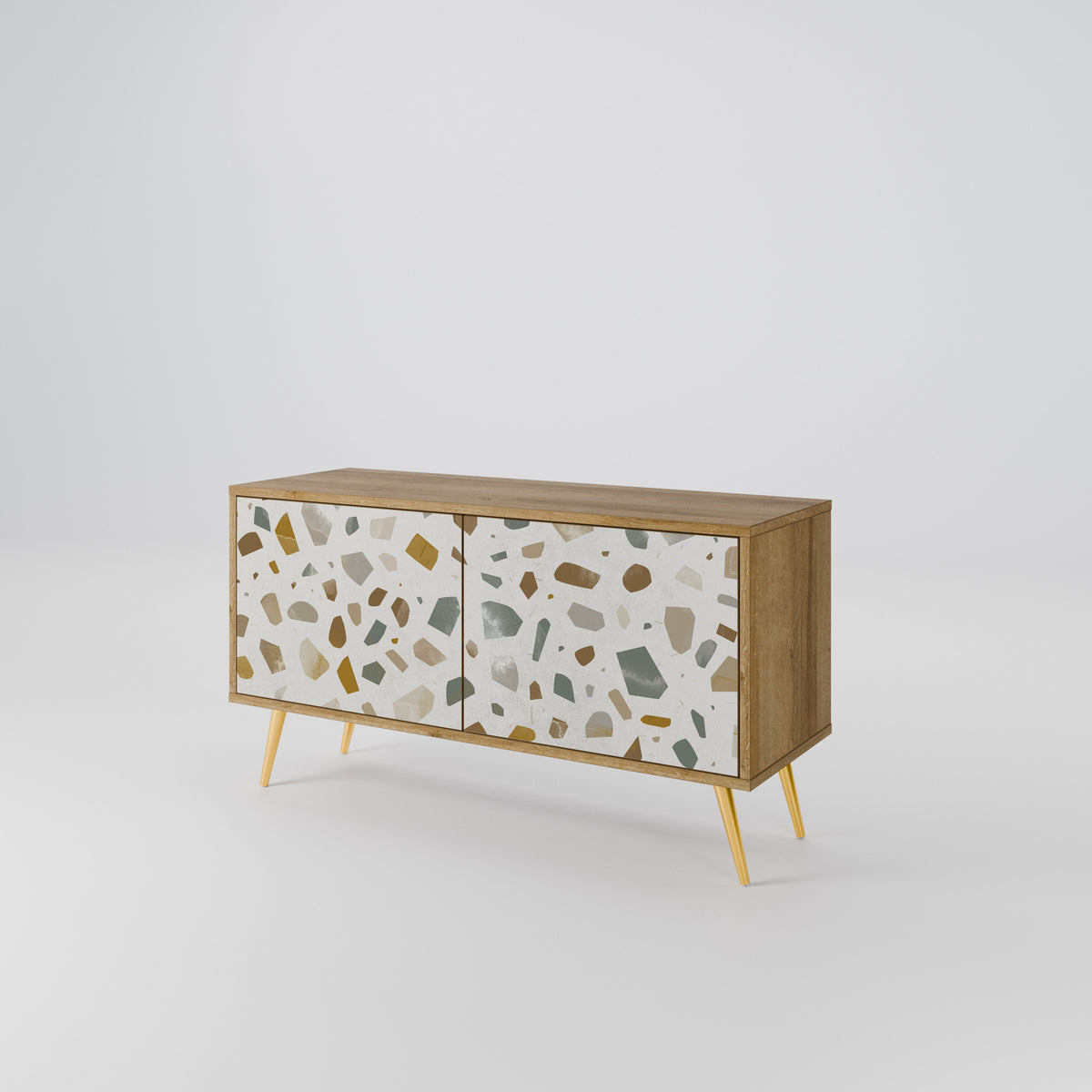 PIECES OF TOMORROW Mueble de TV Compacto de 2 puertas