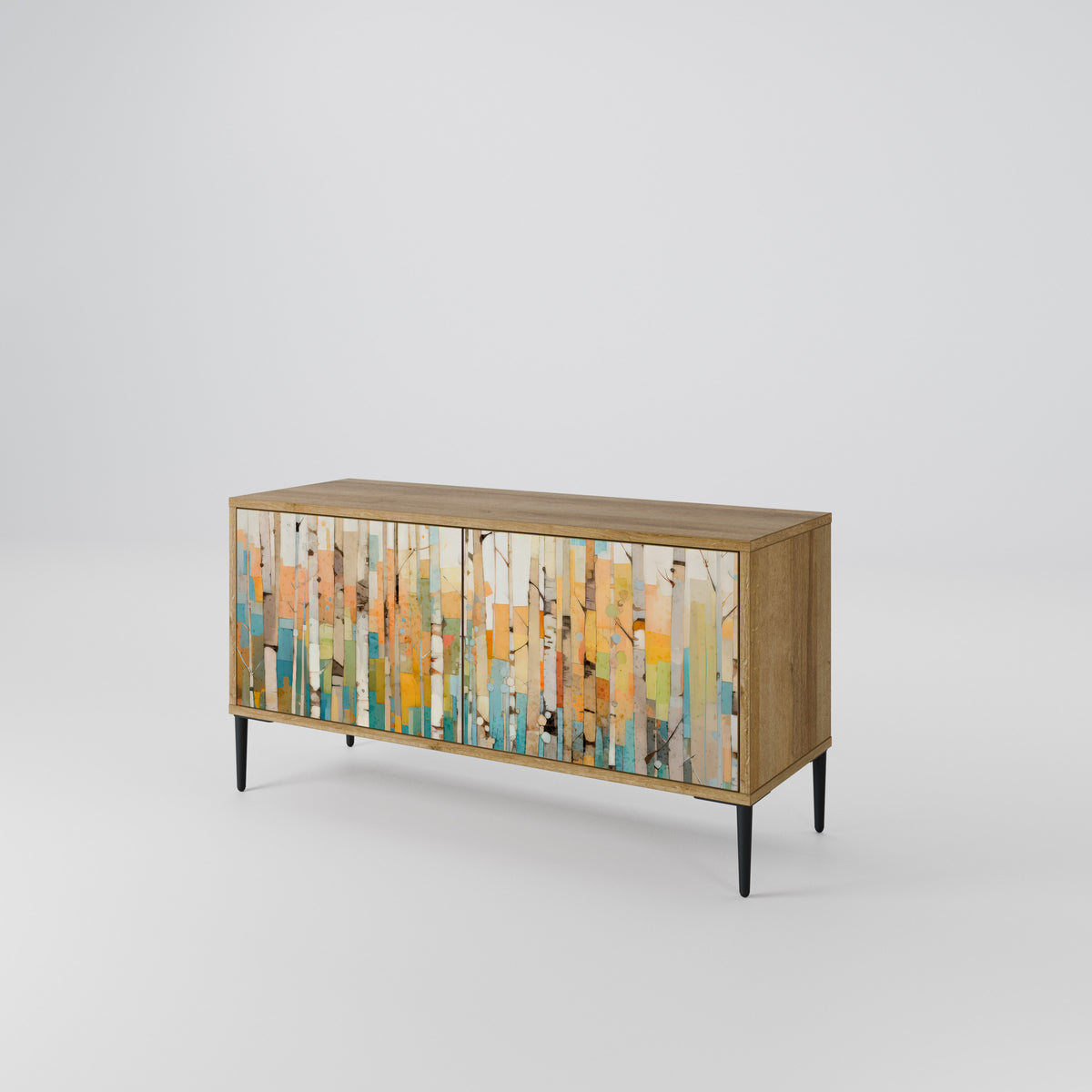 BIRCH KALEIDOSCOPE Mueble de TV Compacto de 2 puertas