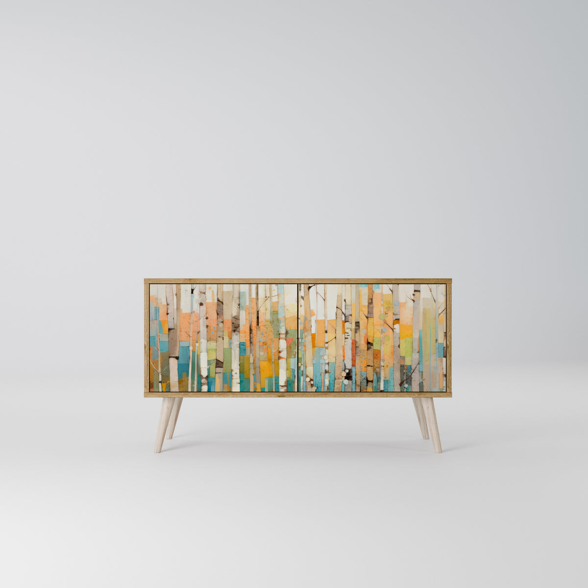BIRCH KALEIDOSCOPE Mueble de TV Compacto de 2 puertas