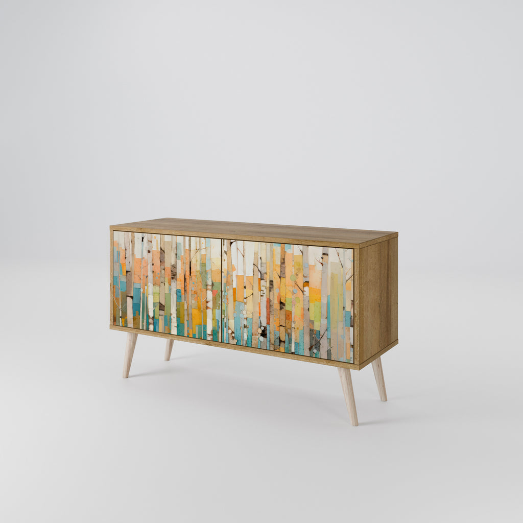 BIRCH KALEIDOSCOPE Compact 2-Door TV Cabinet