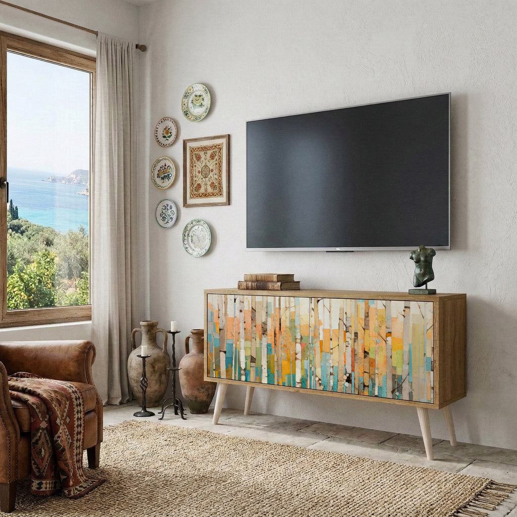 BIRCH KALEIDOSCOPE Mueble de TV Compacto de 2 puertas